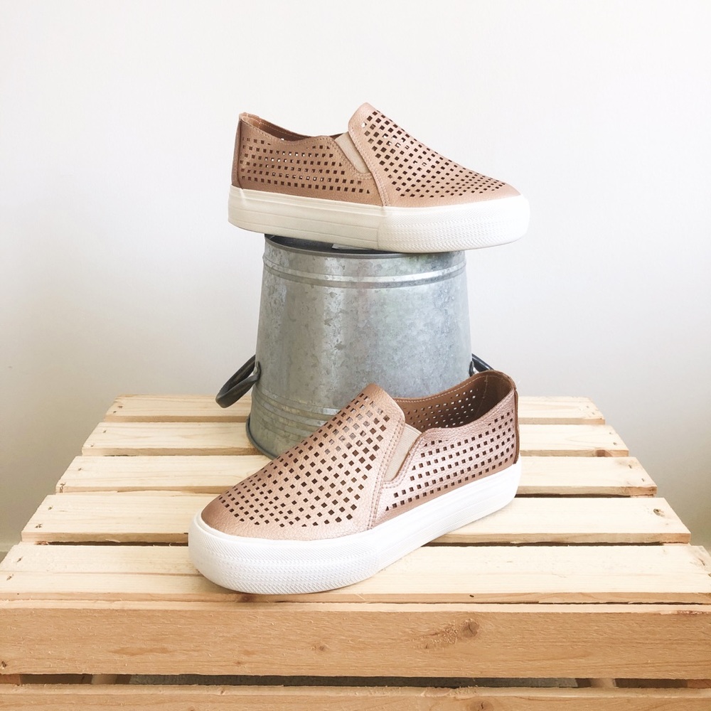 Restricted Velda Laser-cut Slip-on Sneaker